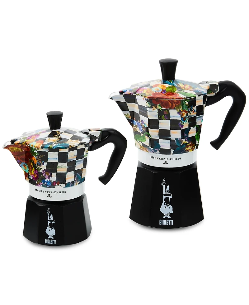 MacKenzie-Childs Courtly Flower Market 6-Cup Bialetti Moka Coffee Pot