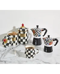 MacKenzie-Childs Courtly Flower Market 3-Cup Bialetti Moka Coffee Pot