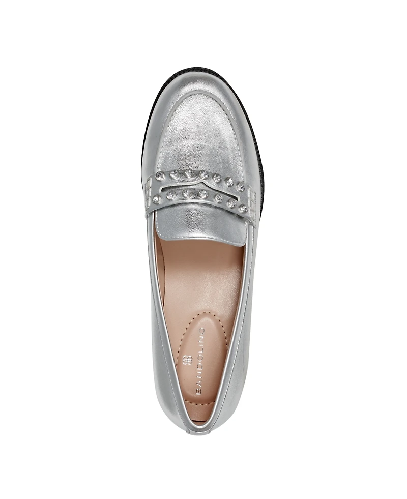 Bandolino Women's Laura Rhinestone Penny Loafers