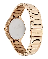 Olivia Burton Women's Lea Rose Gold-Tone Stainless Steel Watch 34mm