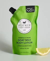 Dionis Verbena Cream Goat Milk Body Lotion Refill Pouch 16.9 fl oz