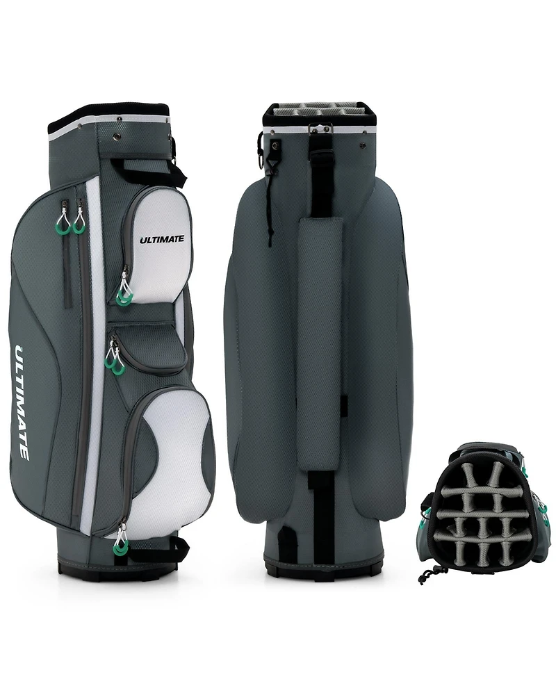 Givimo 14 Dividers Golf Cart Bag with 7 Zippered Pocket