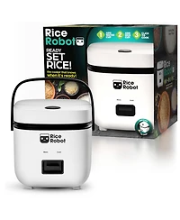 4-Cup Space Saving Rice Cooker with Ceramic Nonstick Inner Pot