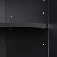 Simplie Fun Arched-Door Shoe Cabinet with Drawer and Shelves