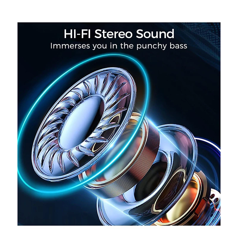 Ear-Buds- Bluetooth 5.2, Stereo/Noise Cancel, 30Hrs- Wireless Charging