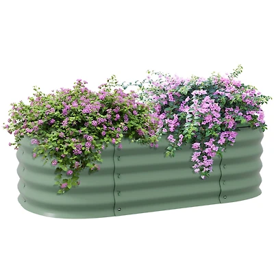 Galvanized Raised Garden Bed Kit for Home Gardening