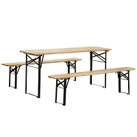 Portable Picnic Table and Bench Set for Outdoor Activities