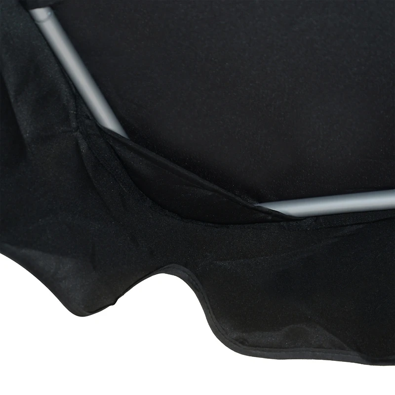 3-Seat Outdoor Canopy Swing with Adjustable Shade