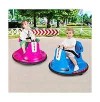 Vebreda 6V Bumper Car for Kids Toddlers Electric Ride On Vehicle with 360° Spin-Red