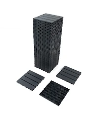 Simplie Fun 44-Pack Interlocking Deck Tiles, 12"x12" Waterproof Outdoor Tiles