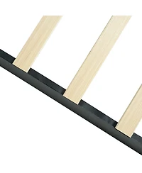 Streamdale Furniture Queen Upholstered Bed Frame with Button Tufted Headboard