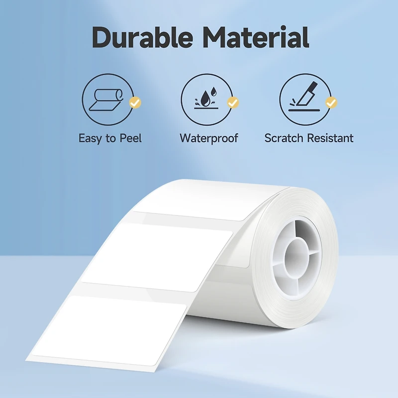 Nelko PM220 Label Maker, x 1.18'' Thermal Sticker Label, Waterproof, Multi-Purpose Tape, 1 Roll of 230 Self-Adhesive Paper (White