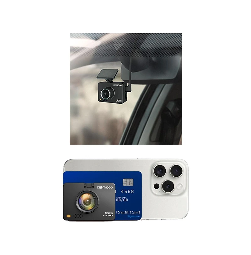 Kenwood Gps Integrated Dashboard Camera with Wireless Link
