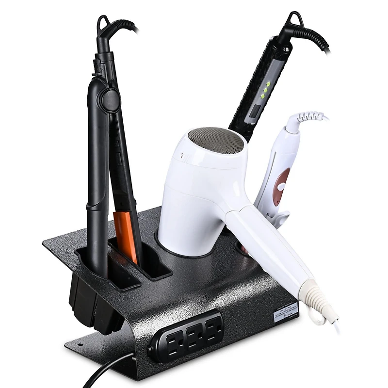 Byootique Salon Appliance Desktop Holder For Flat Iron Curling and Blow Dryer Hair Styling