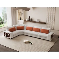Streamdale Modular L-Sofa with Armrest Locker