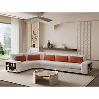 Streamdale Modular L-Sofa with Armrest Locker