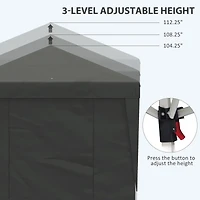 10' x 19.5' Adjustable Pop Up Canopy Tent with Sidewalls