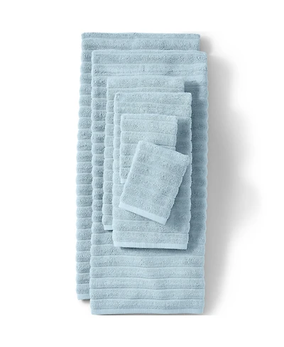 Lands' End Organic Cotton Rib 6-Piece Towel Set
