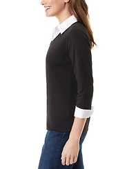 Gloria Vanderbilt Women's Maxine Layered-Look Top