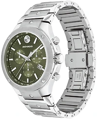 Movado Men's Se Swiss Quartz Chrono Stainless Steel Watch 42mm