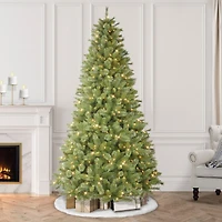 Puleo 7.5-ft. Canterbury Fir Tree with 500 Clear Lights & Stand