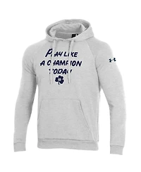 Under Armour Men's Gray Notre Dame Fighting Irish Play Like A Champion Today All Day Raglan Fleece Hoodie