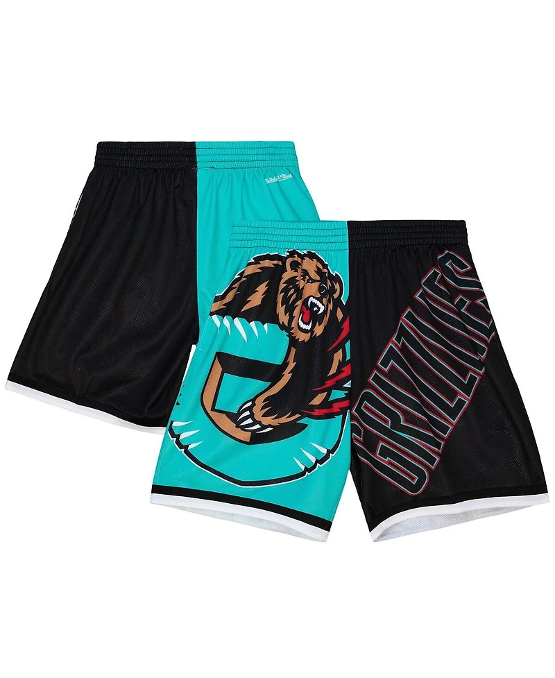 Mitchell & Ness Men's Teal Vancouver Grizzlies Big Face 5.0 Fashion Shorts