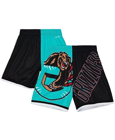 Mitchell & Ness Men's Teal Vancouver Grizzlies Big Face 5.0 Fashion Shorts
