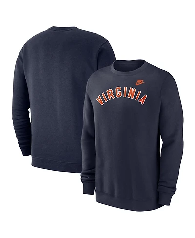 Nike Men's Navy Virginia Cavaliers Vintage Block Wordmark Core T-Shirt