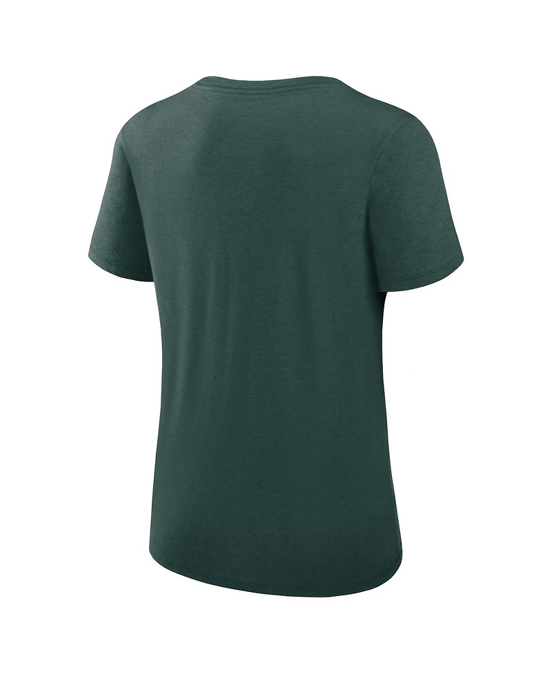 Nike Women's Green Oakland Athletics Authentic Collection Performance Scoop Neck T-Shirt