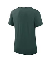 Nike Women's Green Oakland Athletics Authentic Collection Performance Scoop Neck T-Shirt