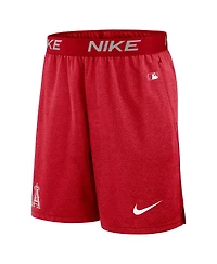 Nike Men's Red Los Angeles Angels Authentic Collection Practice Performance Shorts