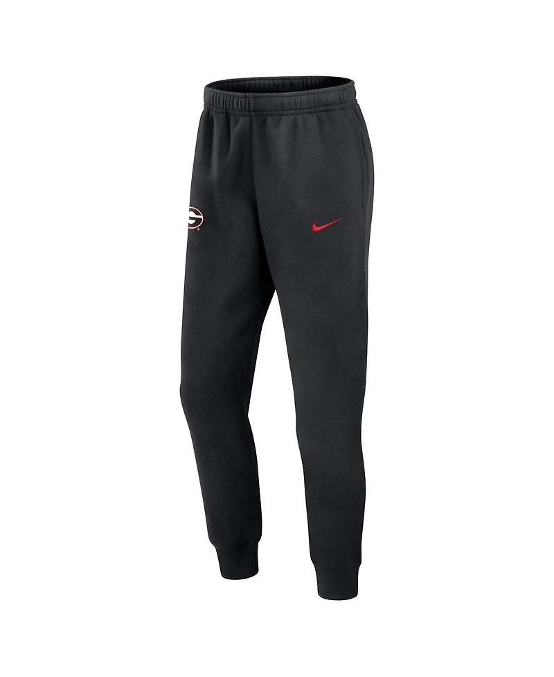 Nike Men's Black Georgia Bulldogs Sideline Club Fleece Joggers