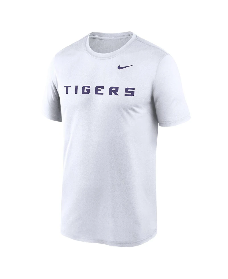 Nike Men's White Lsu Tigers Primetime Legend Wordmark T-Shirt