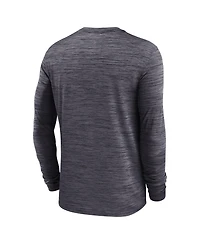 Nike Men's Black Ohio State Buckeyes 2024 Sideline Velocity Performance Long Sleeve T-Shirt