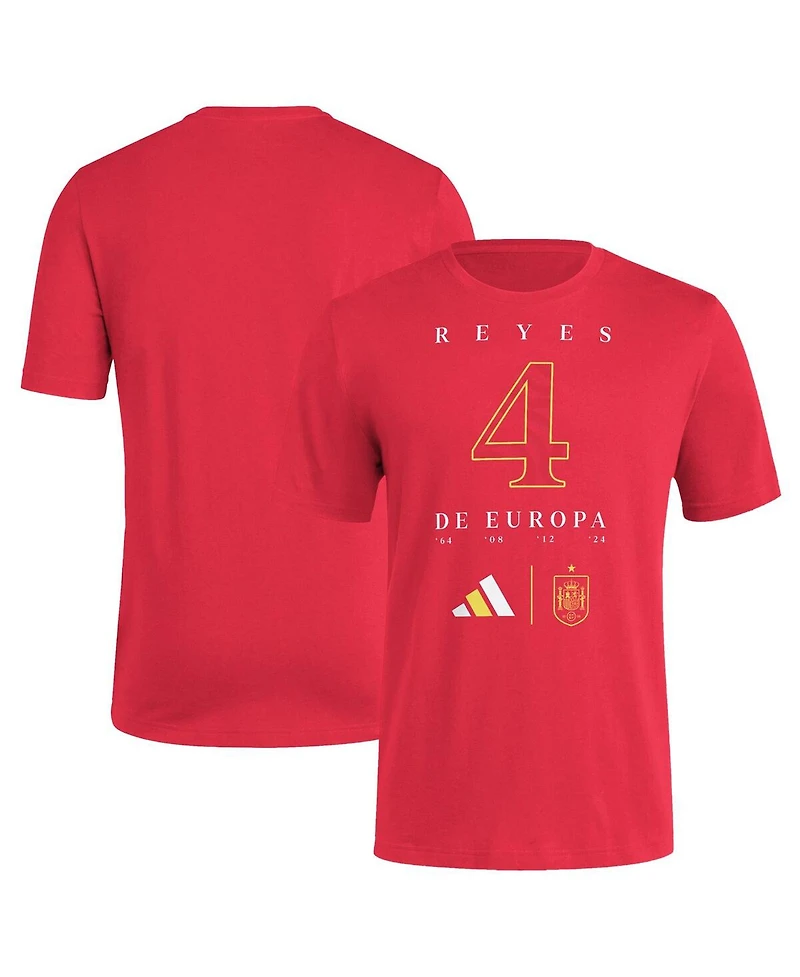 Adidas Men's Red Spain National Team 2024 European Champions T-Shirt
