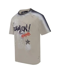 Freeze Max Men's Tan Aerosmith Sprayed Dream On Loose T-Shirt