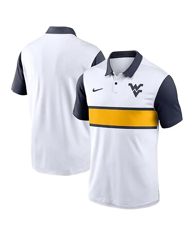 Nike Men's White West Virginia Mountaineers Primetime Campus Vapor Performance Polo