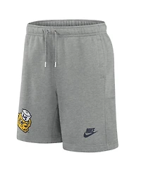 Nike Men's Heather Gray Michigan Wolverines Legacy Essential Fleece Shorts