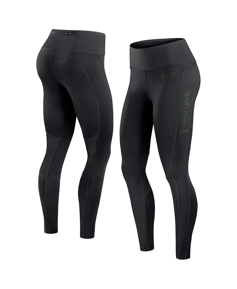 Nike Women's Black New York Jets Performance Leggings
