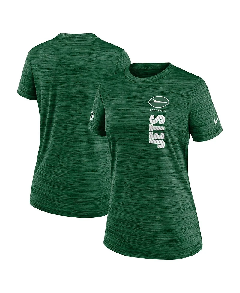 Nike Women's Green New York Jets Velocity Performance T-Shirt