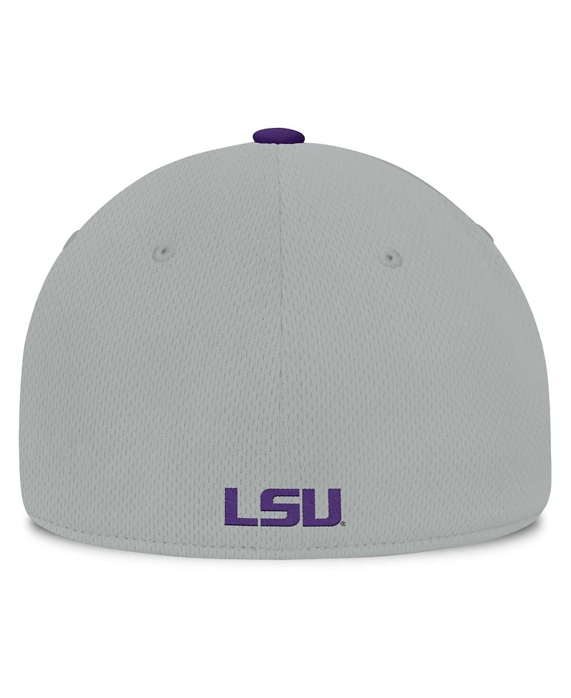 Top of the World Men's Gray/Purple Lsu Tigers Mick Flex Hat
