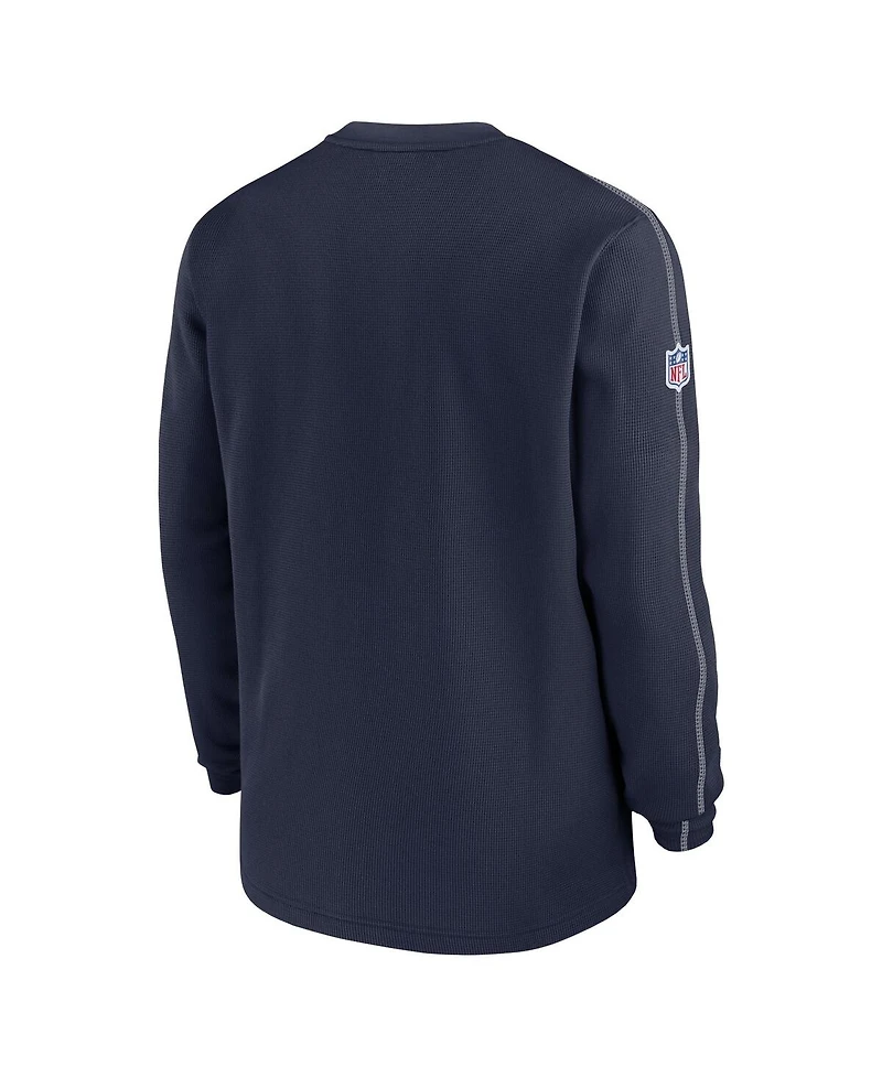 Nike Men's Navy Dallas Cowboys 2024 Sideline Coach Vintage Pullover Sweatshirt
