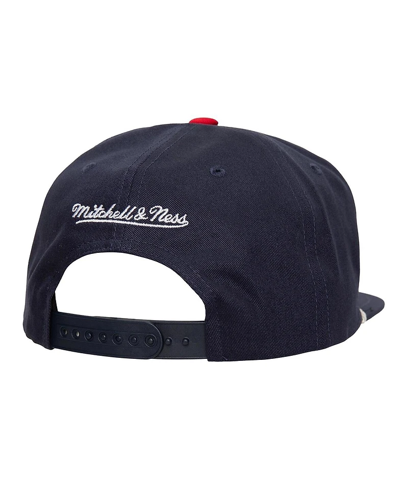 Mitchell & Ness Men's Navy Boston Red Sox Radiant Lines Deadstock Snapback Hat