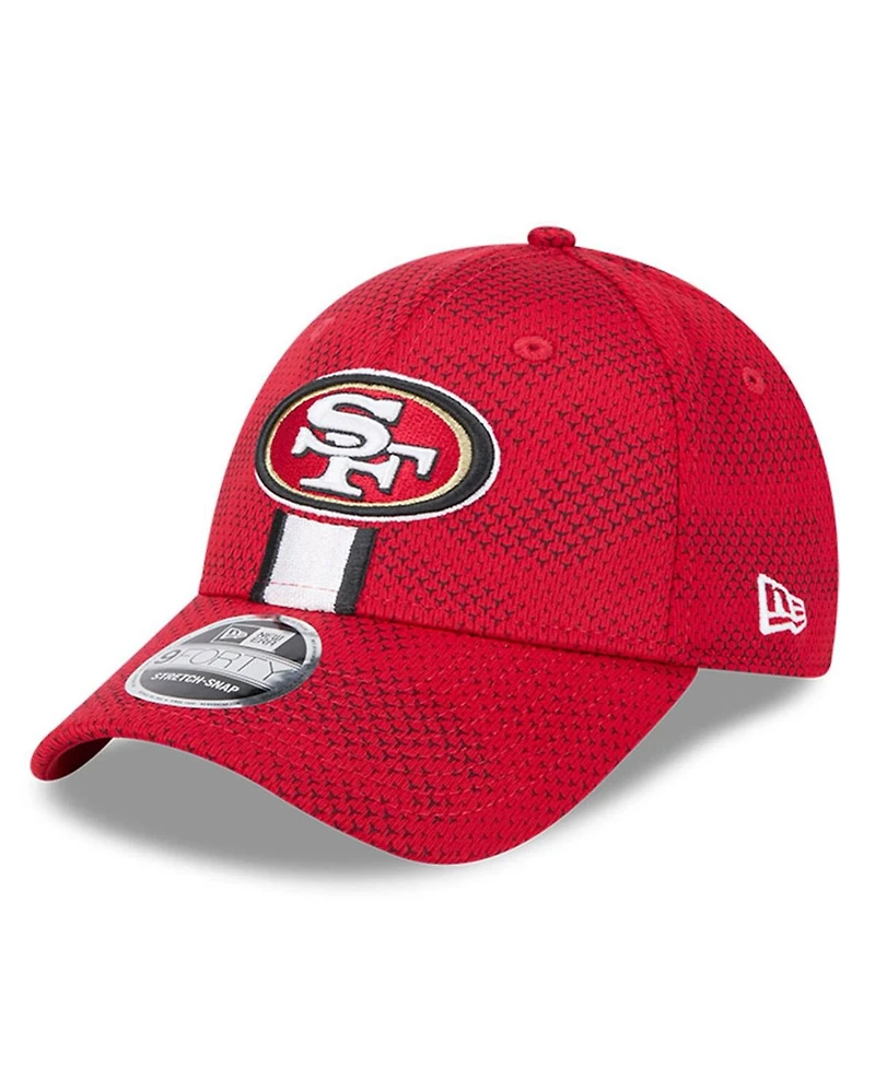 New Era Men's Scarlet San Francisco 49ers 2024 Sideline 9FORTY Stretch-Snap Hat