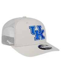 New Era Men's Stone Kentucky Wildcats Canvas 9SEVENTY Stretch-Snap Hat