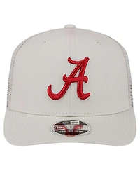 New Era Men's Stone Alabama Crimson Tide Canvas 9SEVENTY Stretch-Snap Hat