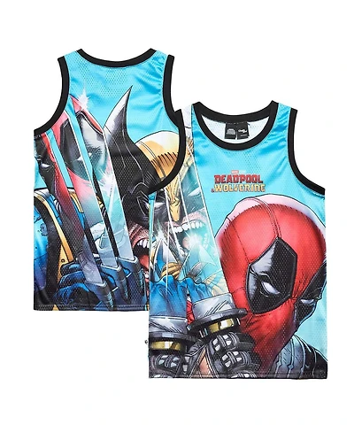 Chalk Line Men's Light Blue Deadpool Wolverine Homage Venice Jersey