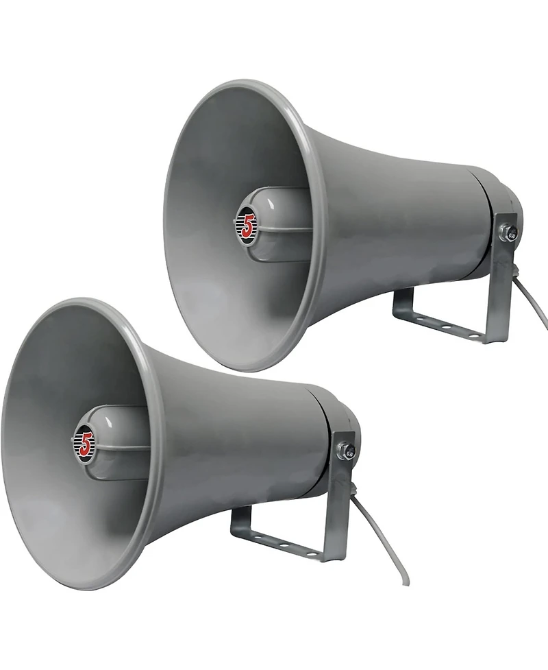 5Core Pa Speaker Pair 200W Bull Horn Loud Audio Indoor Outdoor Speakers System 8Ohm Reflex Megaphone - Uhc 150 2Pcs
