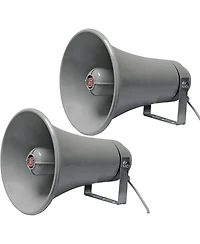 5Core Pa Speaker Pair 200W Bull Horn Loud Audio Indoor Outdoor Speakers System 8Ohm Reflex Megaphone - Uhc 150 2Pcs